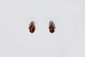 14k Yellow Gold 2.18tcw Garnet Earrings (2.88g.)