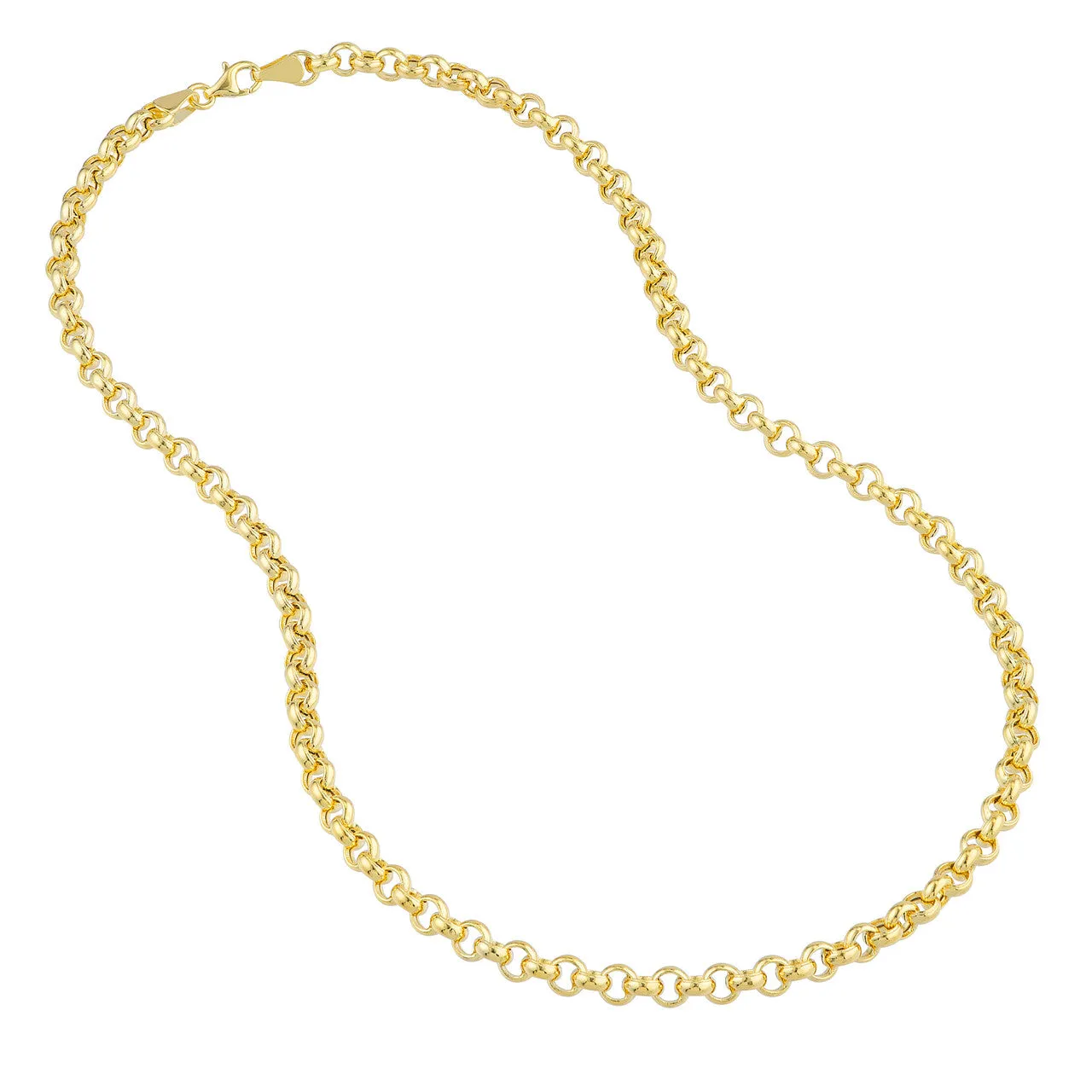 14K Yellow Gold 5.2mm Rolo Chain