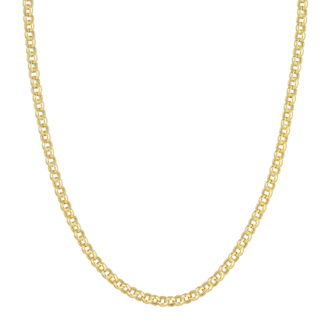 14K Yellow Gold 5.2mm Rolo Chain