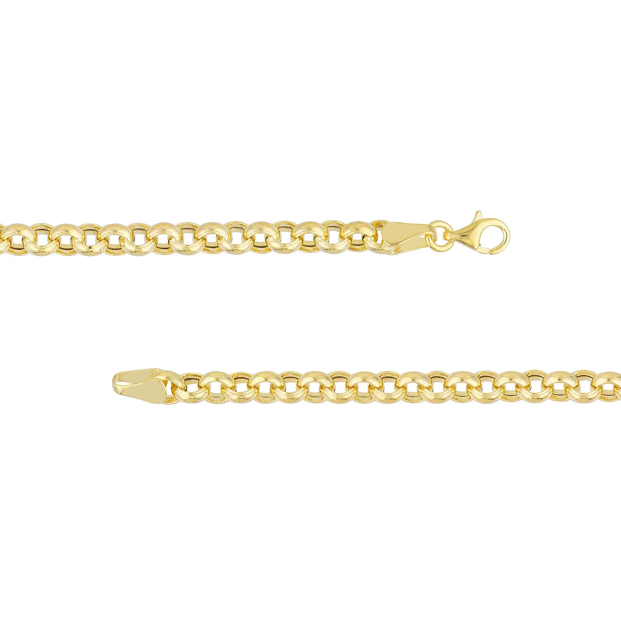 14K Yellow Gold 5.2mm Rolo Chain