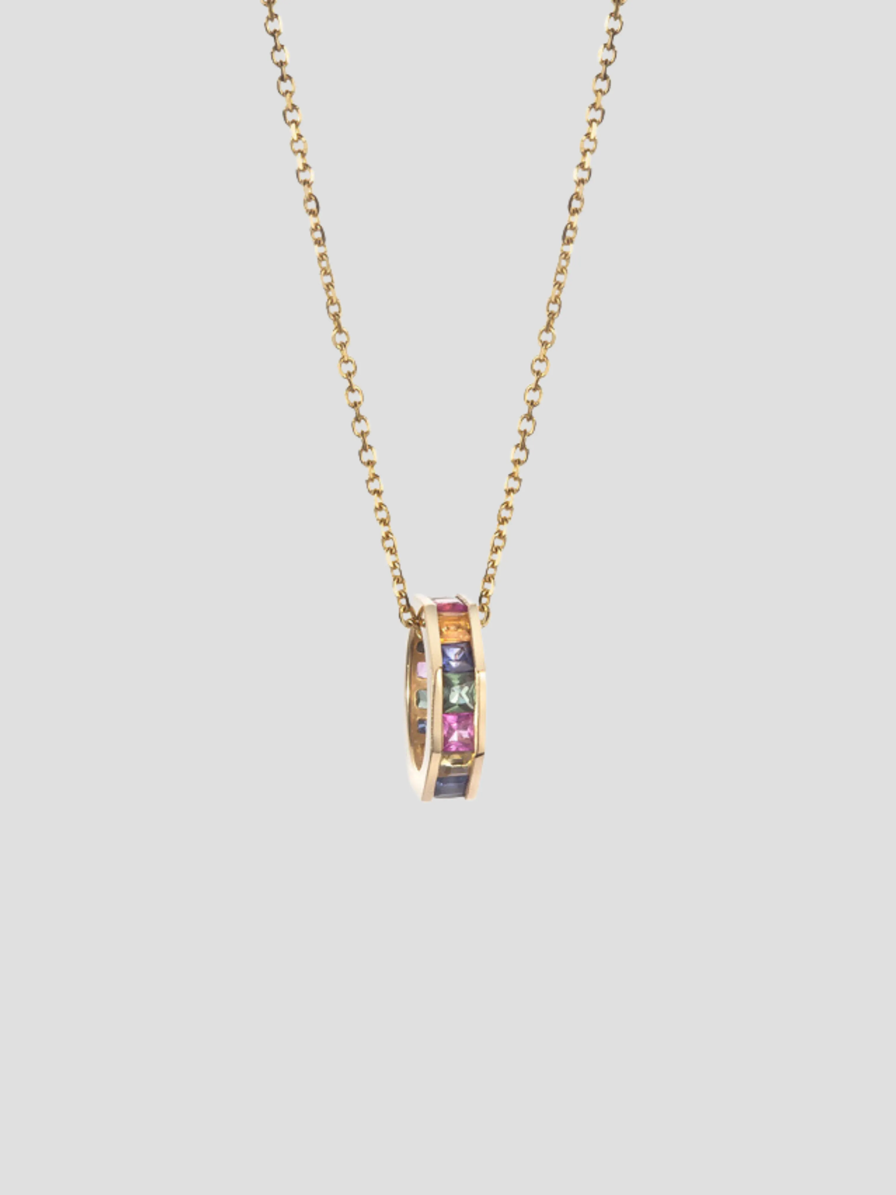 14K Yellow Gold Rainbow Otto Necklace