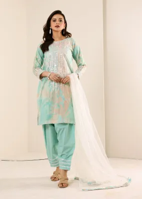 15826 Readymade Casual lawn Suit