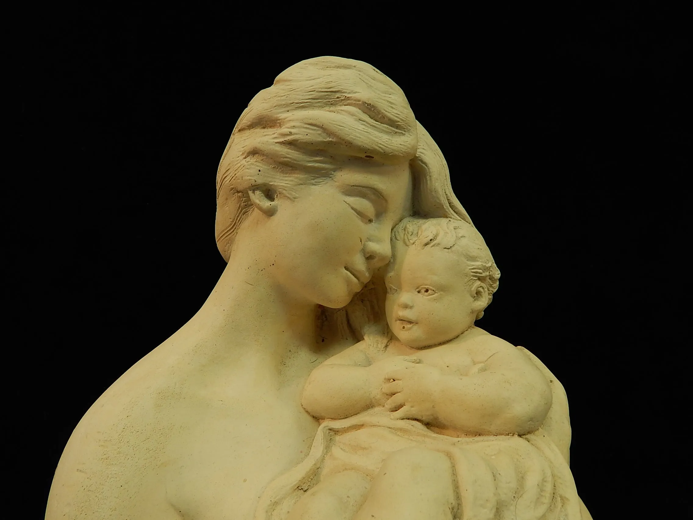 1969 Mother & Child Sculpture by Merutta