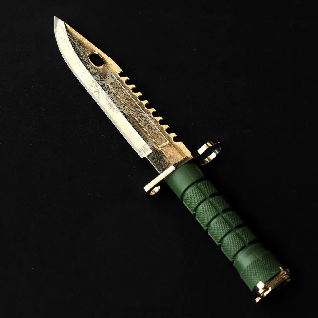 24K Gold D-Lore M9 Bayonet