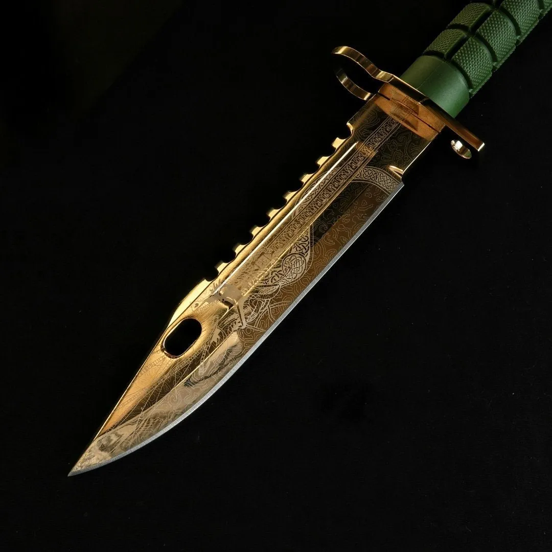 24K Gold D-Lore M9 Bayonet