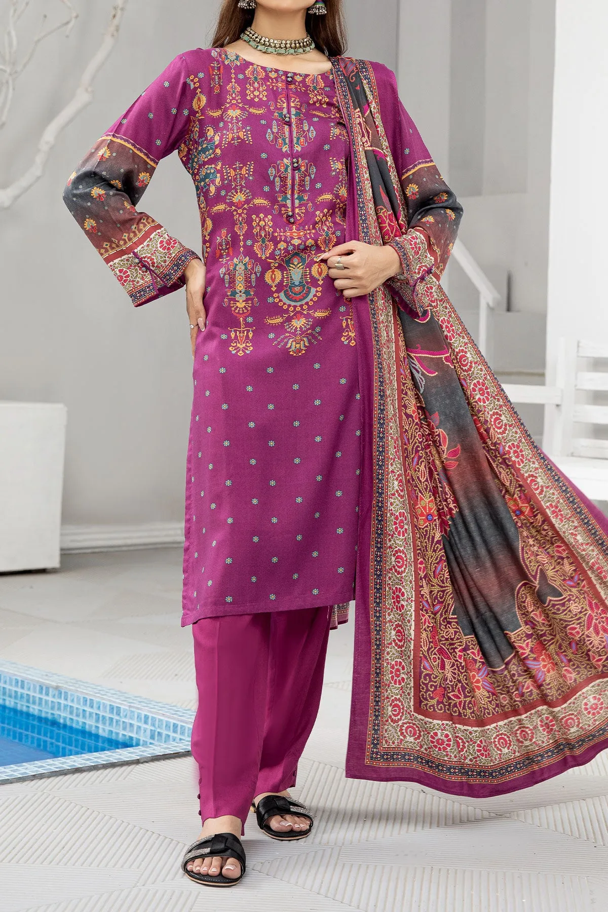 3 PIECE DIGITAL PRINT LINEN  | DPL-154