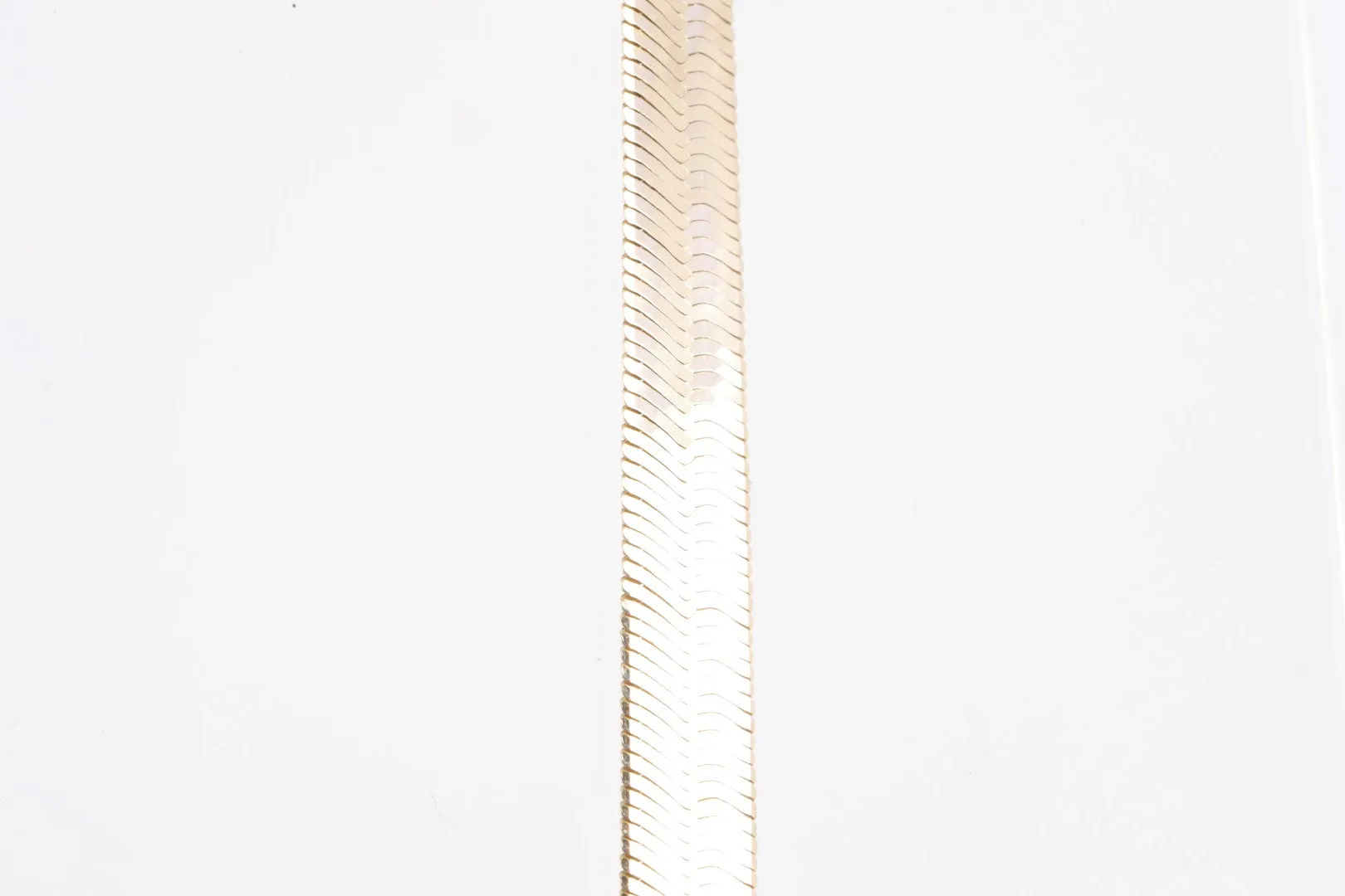 30" 14k Yellow Gold Herringbone Chain (13.94g.)