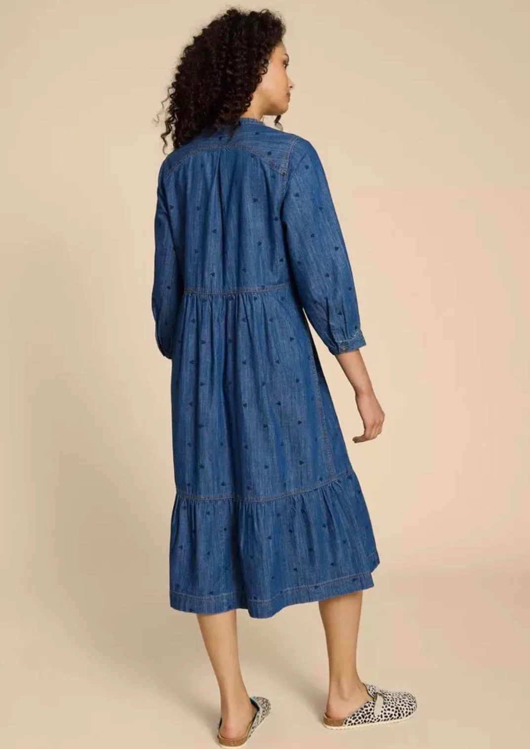 440471 Naya Denim Midi Dress