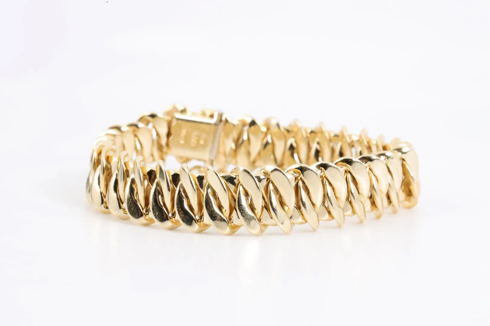 7" 14k Yellow Gold Chain Bracelet (21.11g.)