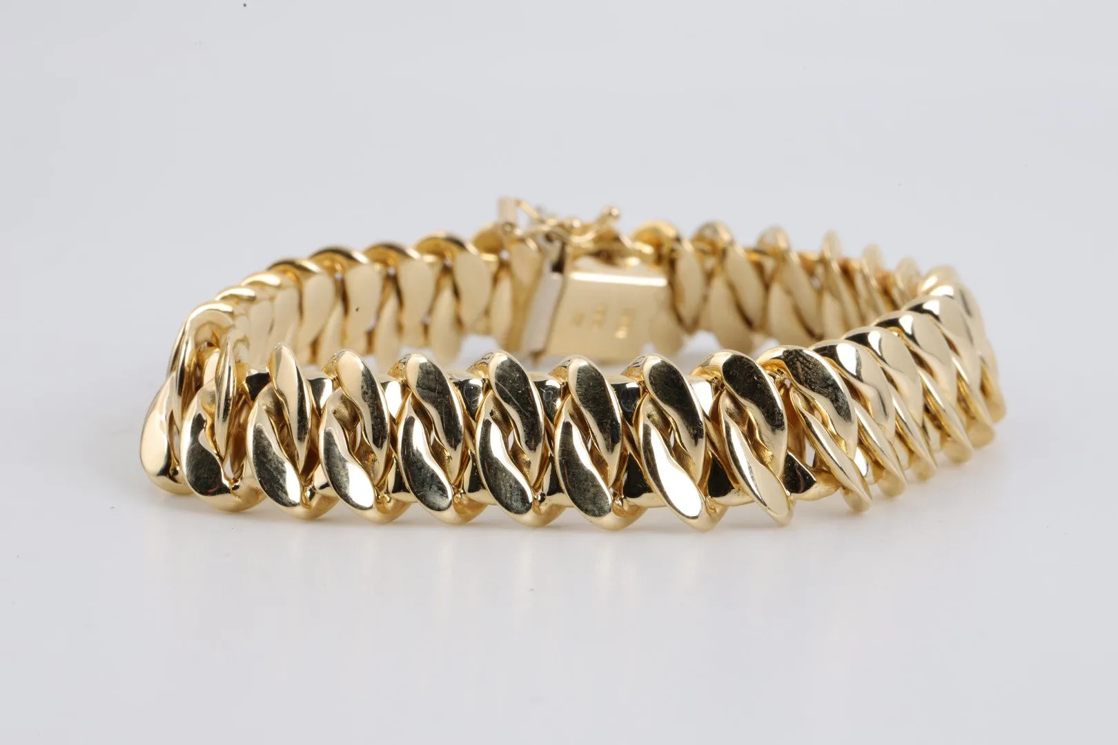 7" 14k Yellow Gold Chain Bracelet (21.11g.)