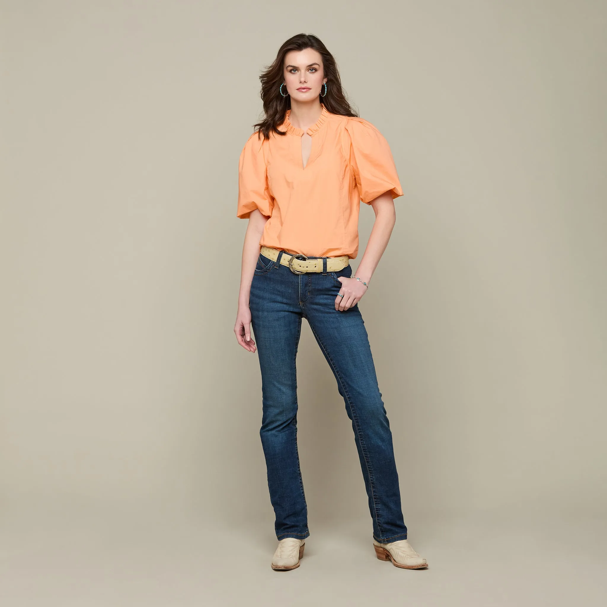 Addison Top :: Melon Peach