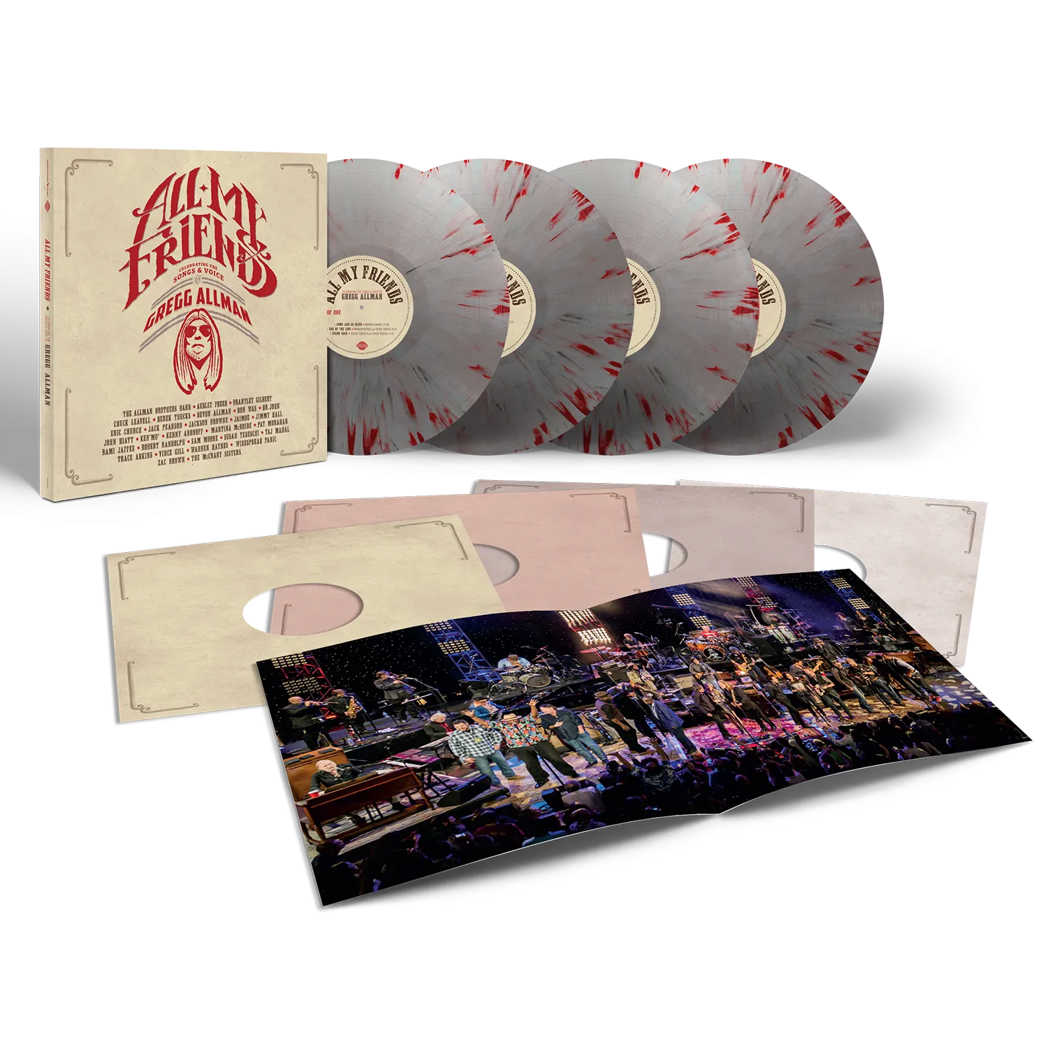 All My Friends: Celebrating The Songs & Voice Of Gregg Allman Limited Edition Iron & Blood 4xLP Boxset