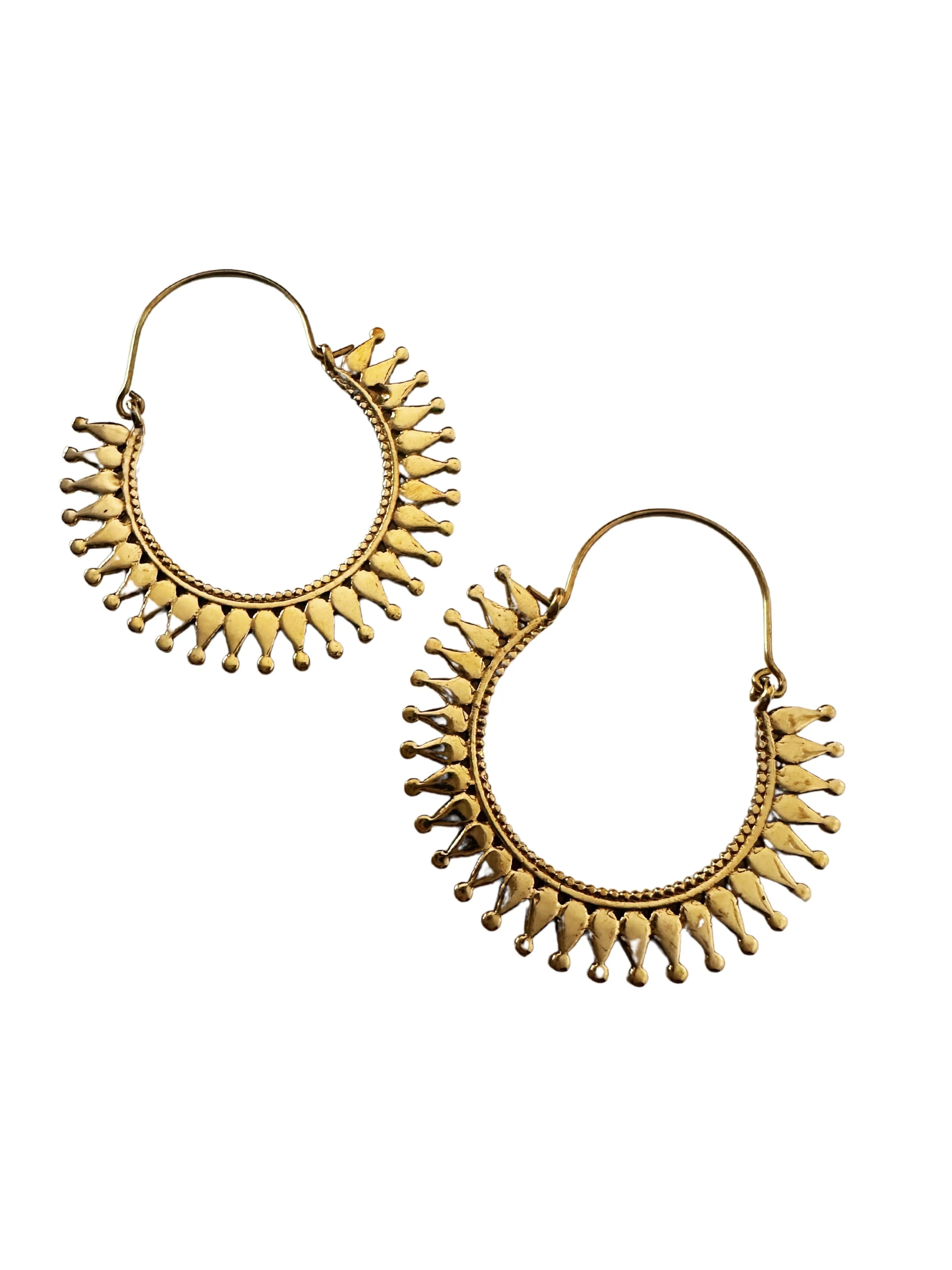 Aria Brass Earring