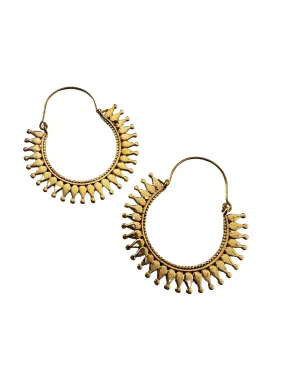 Aria Brass Earring