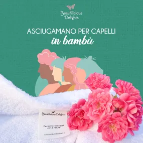 Asciugamano Capelli Ultra-Assorbente in fibra di Bambù Anticrespo