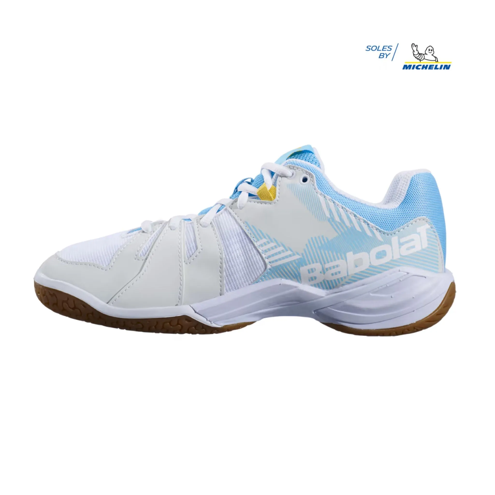 Babolat Shadow Spirit Women's Court Shoes [White/Light Blue]