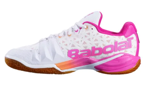 Babolat Shadow Tour Women's Indoor Court Shoes [White/Pink]