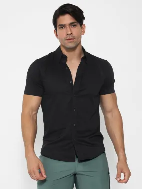 Bamboo Performance Short Sleeve Shirt Black