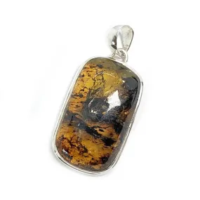 Bartley Amber Rectangle Style Pendant