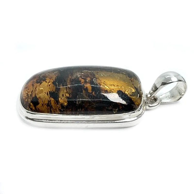 Bartley Amber Rectangle Style Pendant