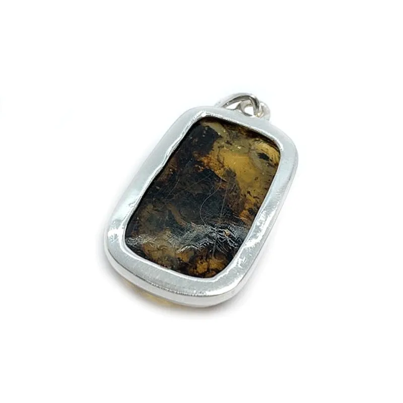 Bartley Amber Rectangle Style Pendant