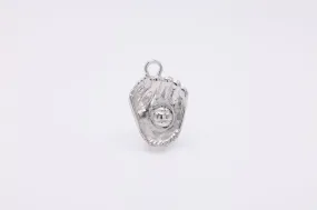 Baseball Mitt Wholesale Charm, 925 Sterling Silver, 607