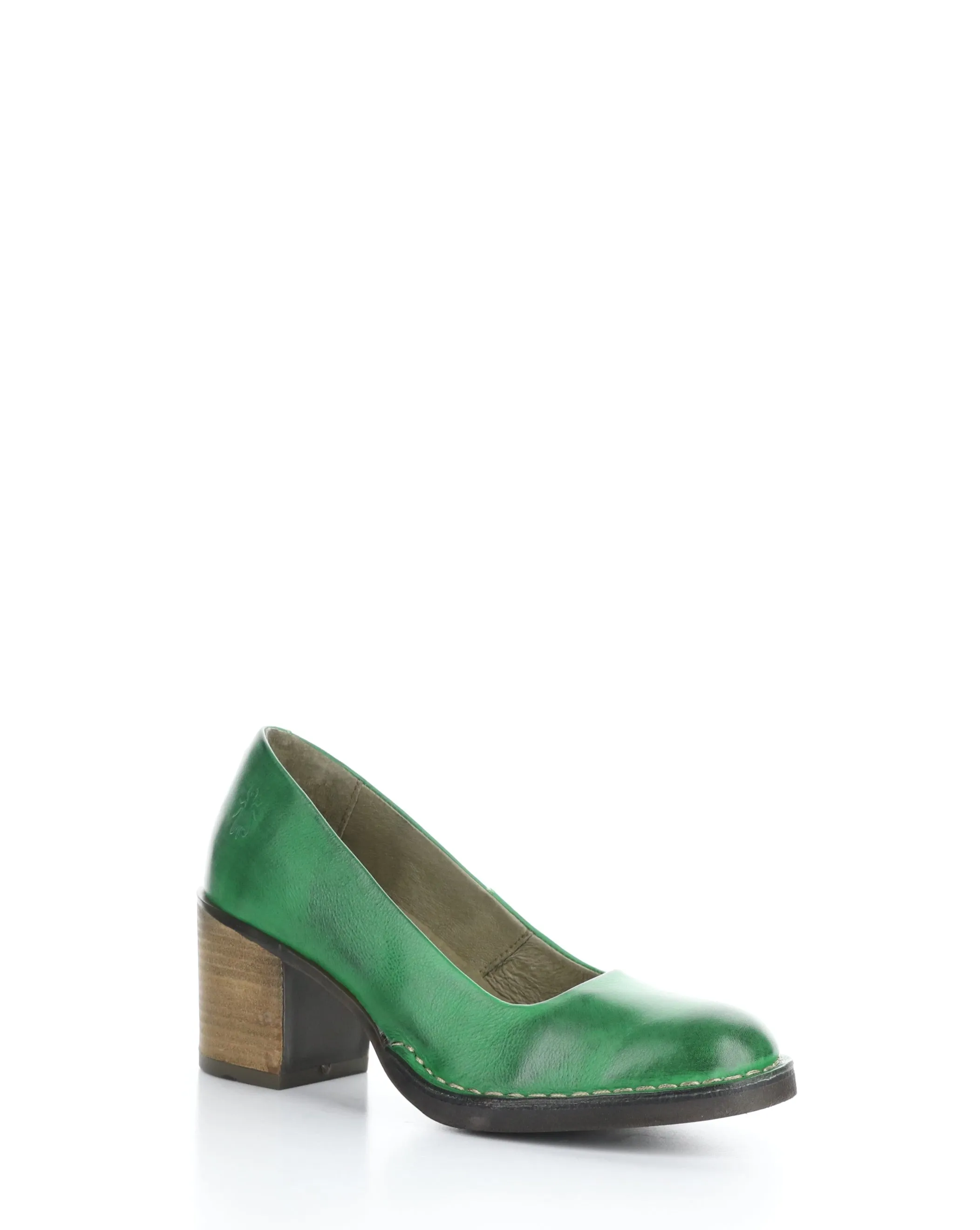 BERY104FLY 002 GREEN Round Toe Shoes