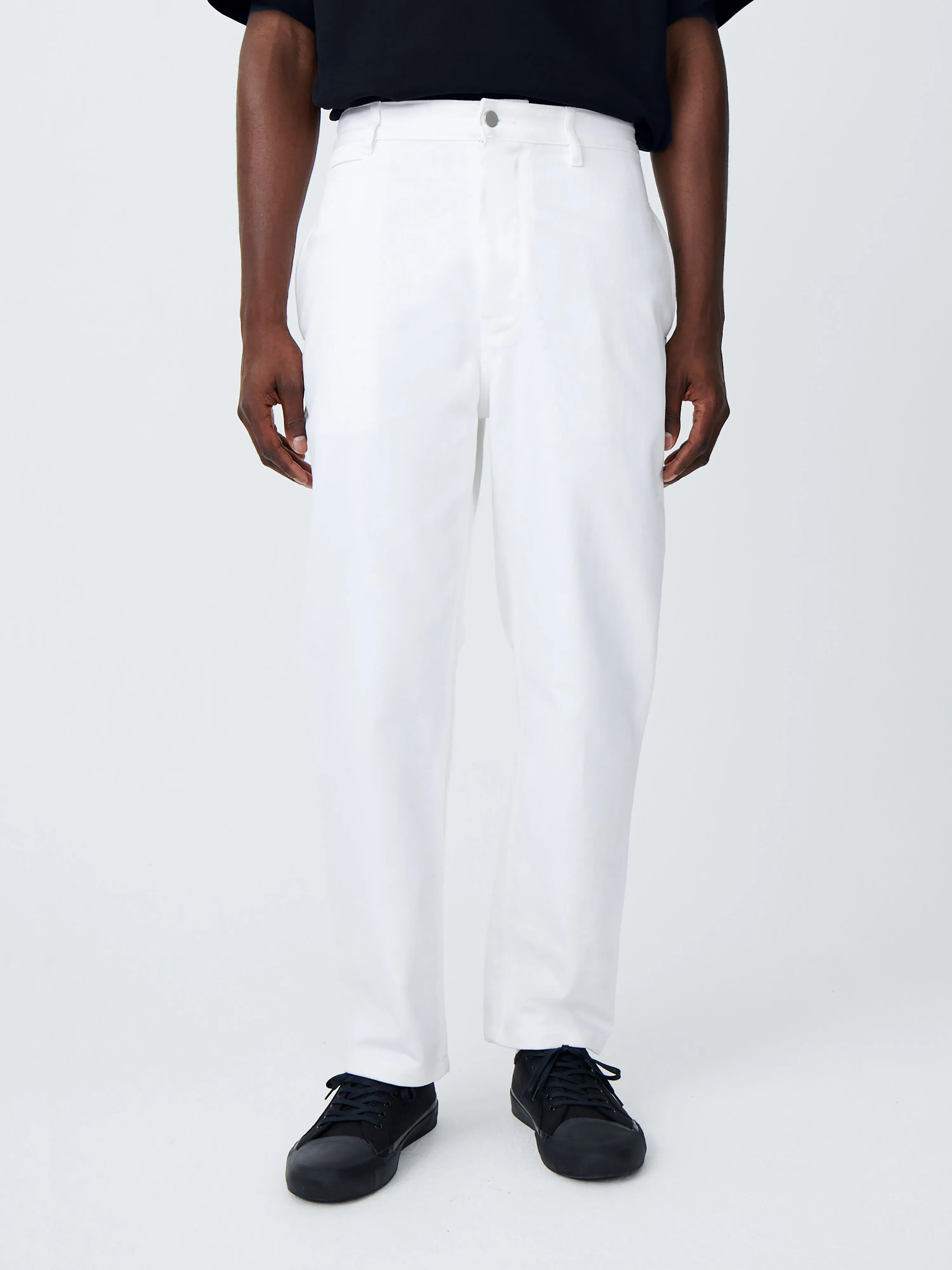 Bill Denim Pant in Optic White