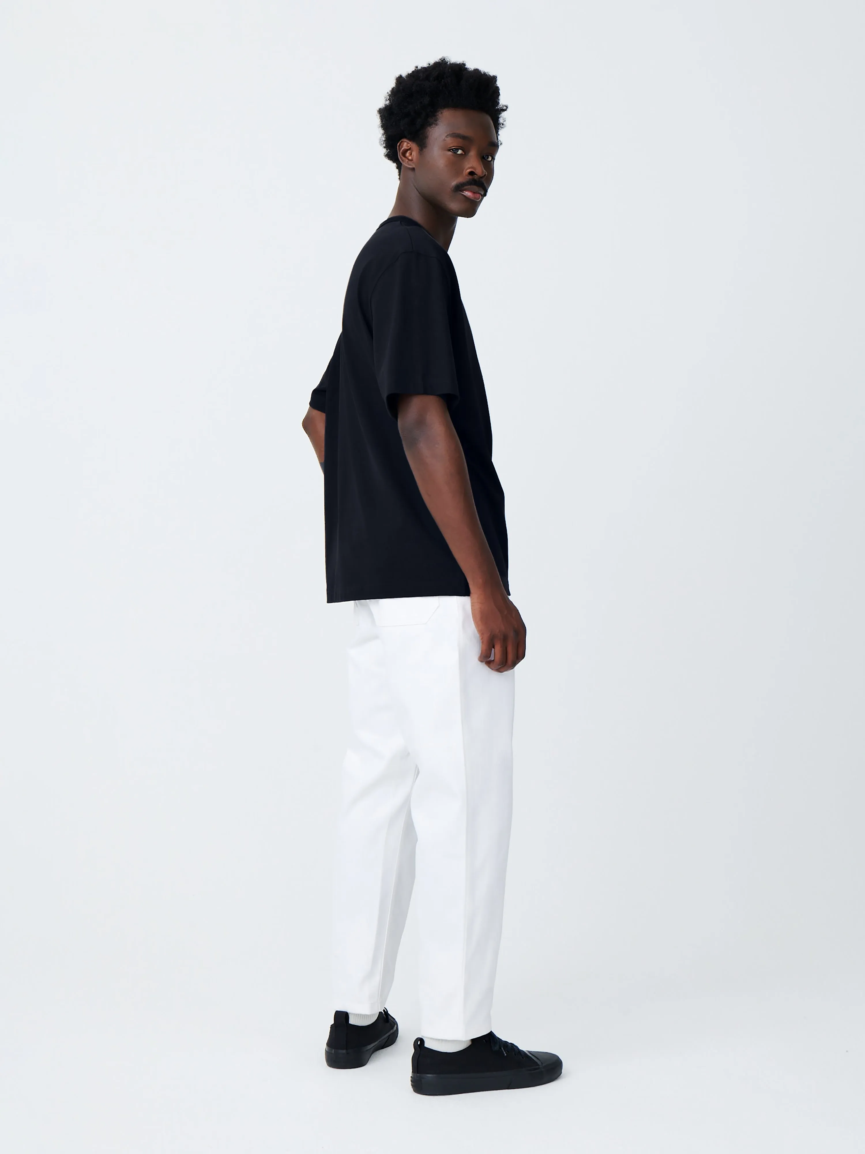 Bill Denim Pant in Optic White