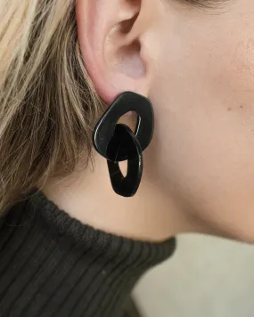 Black Geometric Earrings