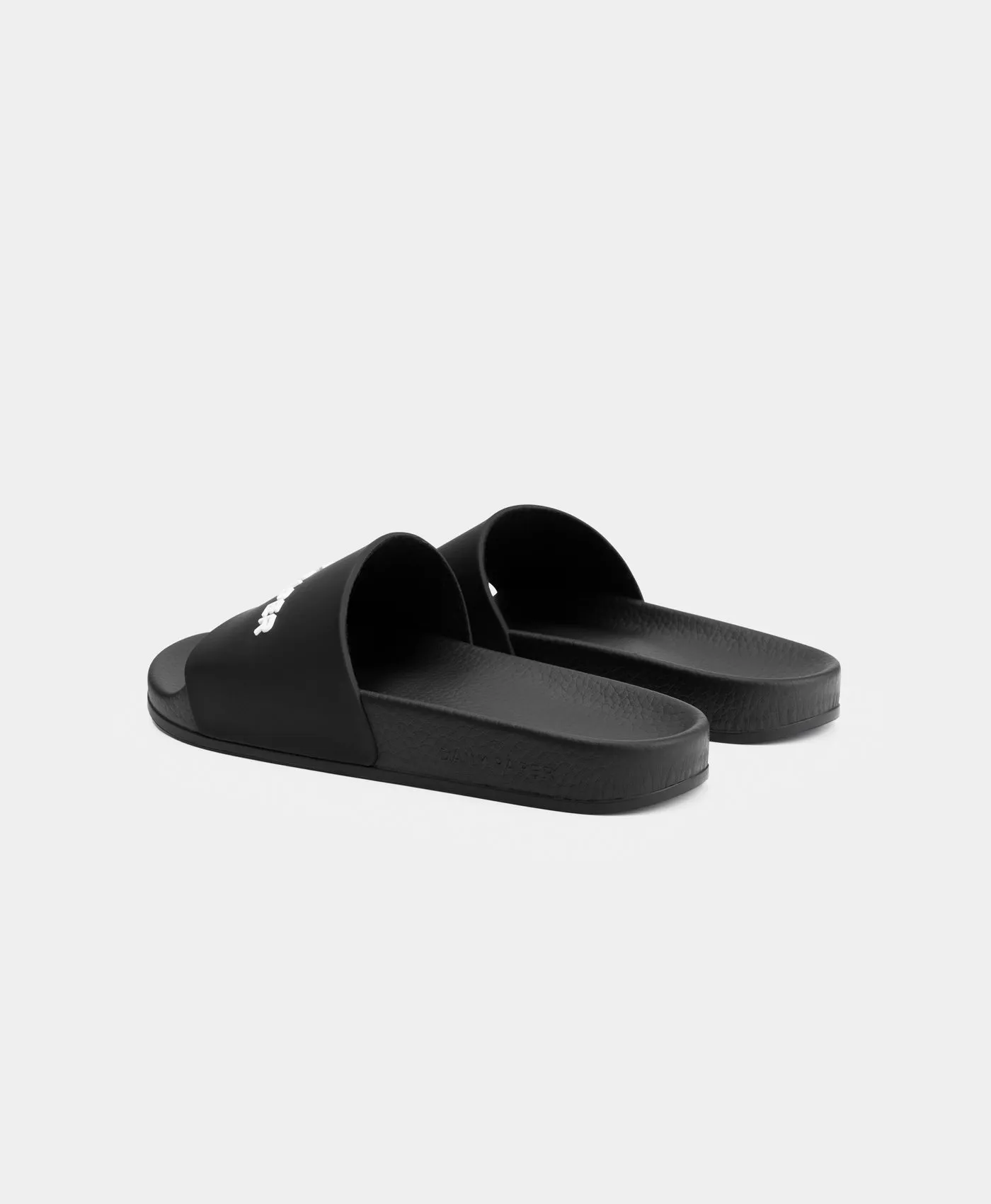 Black Reslider Logo Type Sandals