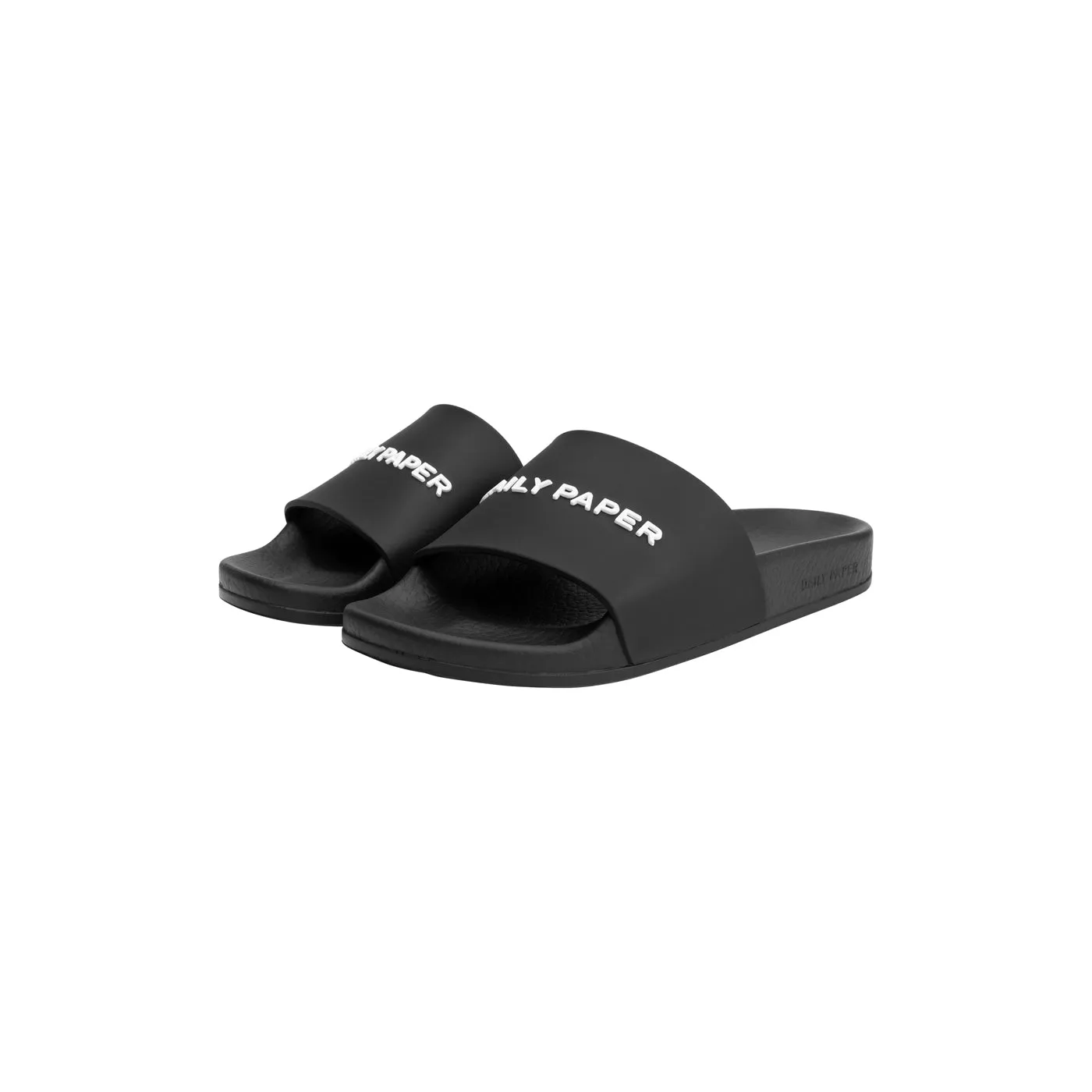 Black Reslider Logo Type Sandals