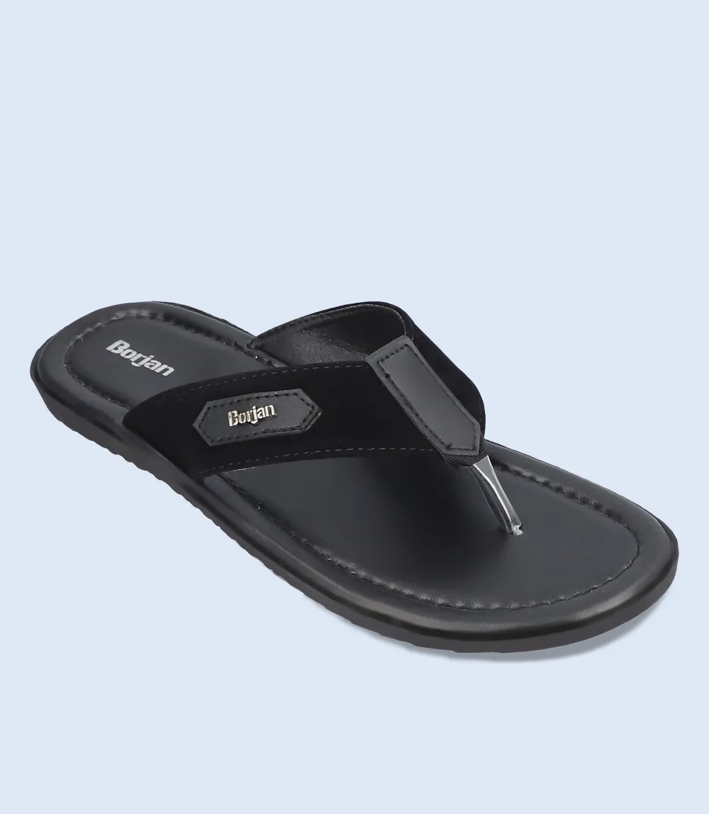 BM5637-BLACK-Men Chappal