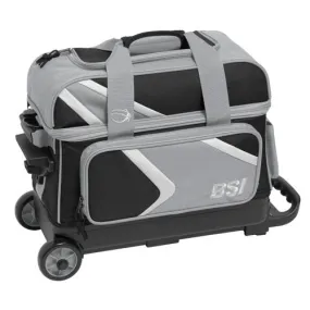 BSI Dash Double Roller Bowling Bag Black Grey