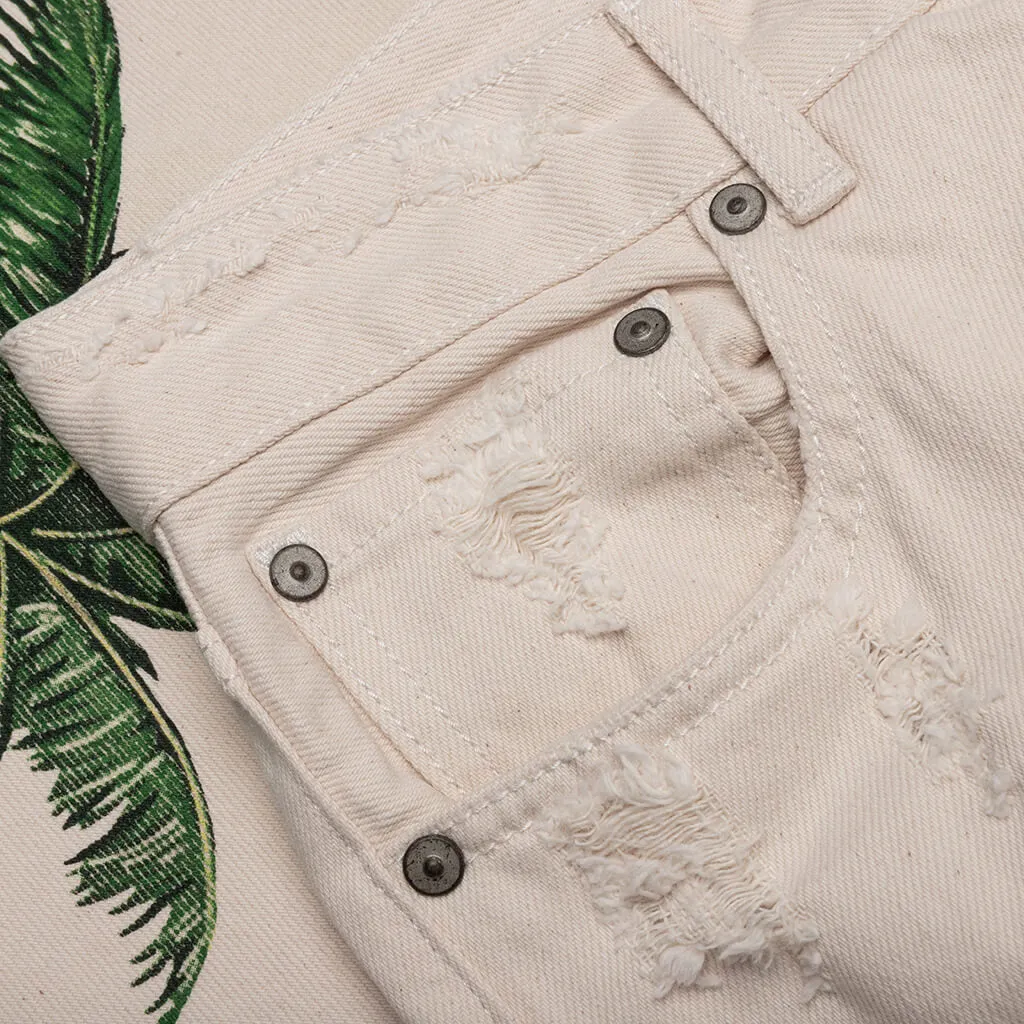 Bull Palms Reg 5 Pockets Pant - Off White