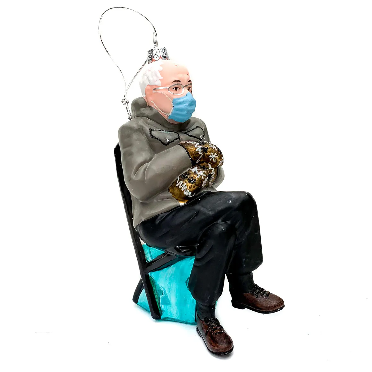 Bundled Up Bernie Sanders Ornament