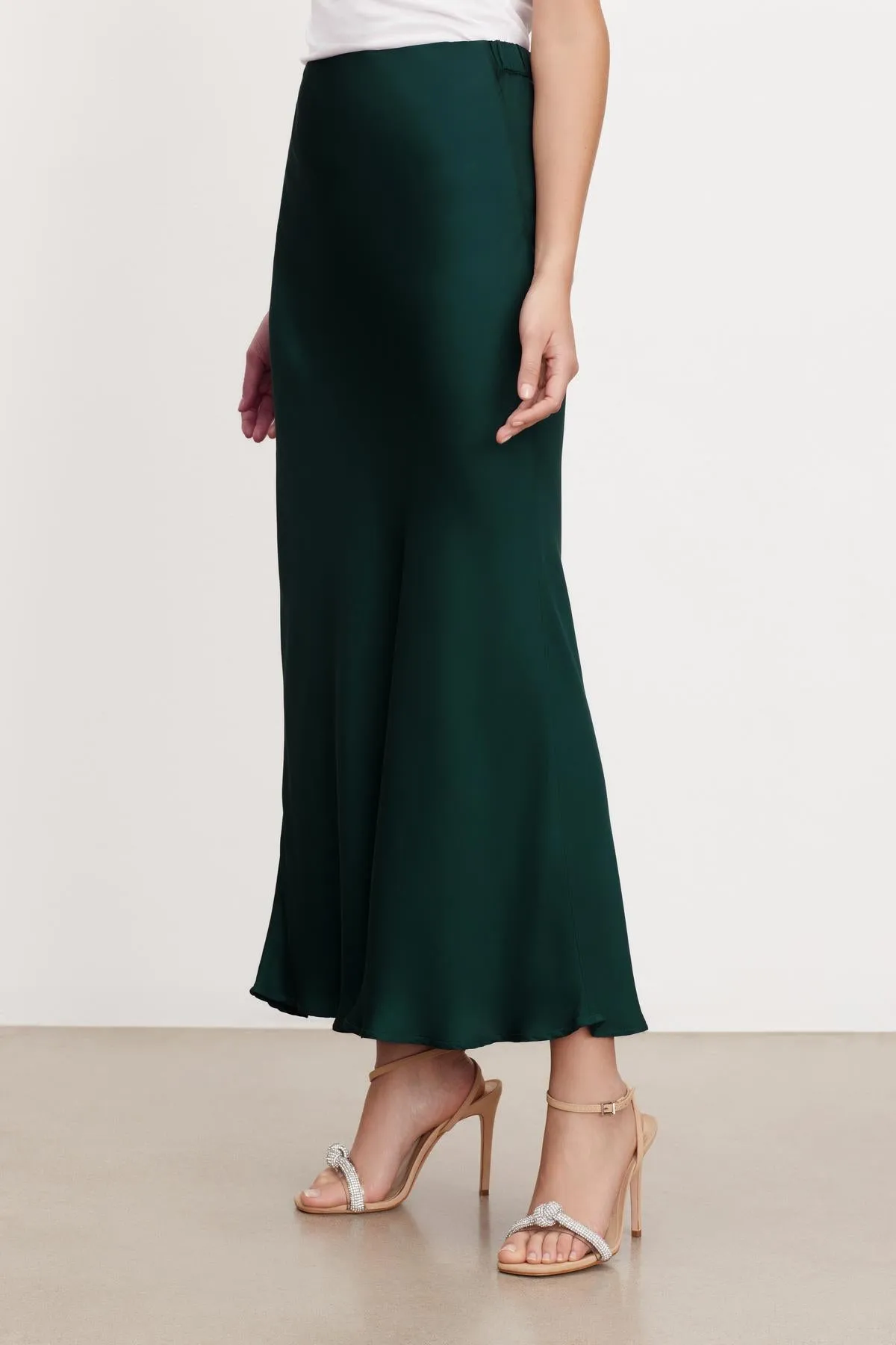 CADENCE SATIN MAXI SKIRT