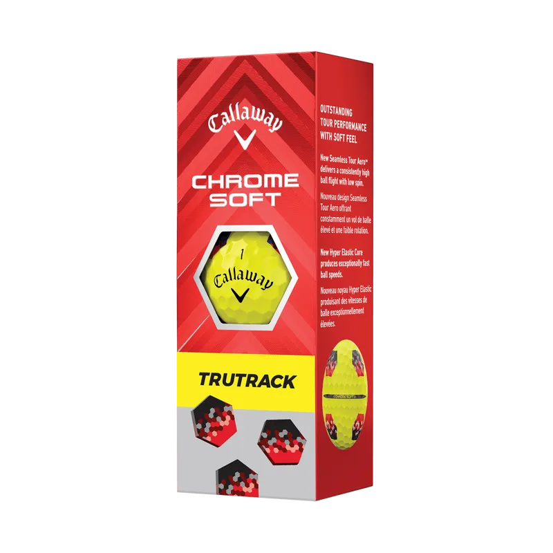 Callaway Chrome Soft Trutrack Yellow Sleeve