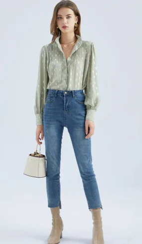 Cara Green Blouse - Mint