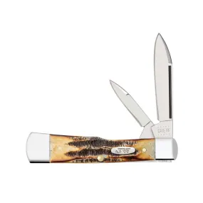 Case Knives John Wayne Gunstock Knife -  6.5 BoneStag