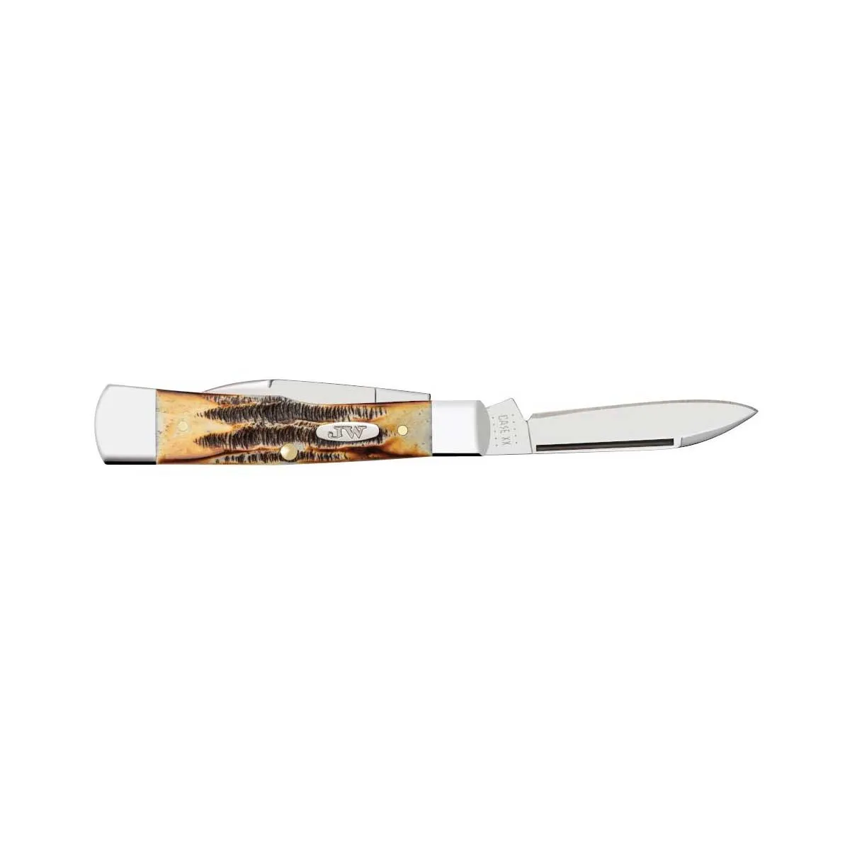 Case Knives John Wayne Gunstock Knife -  6.5 BoneStag