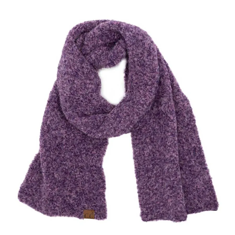 C.C Mixed Color Boucle Scarf