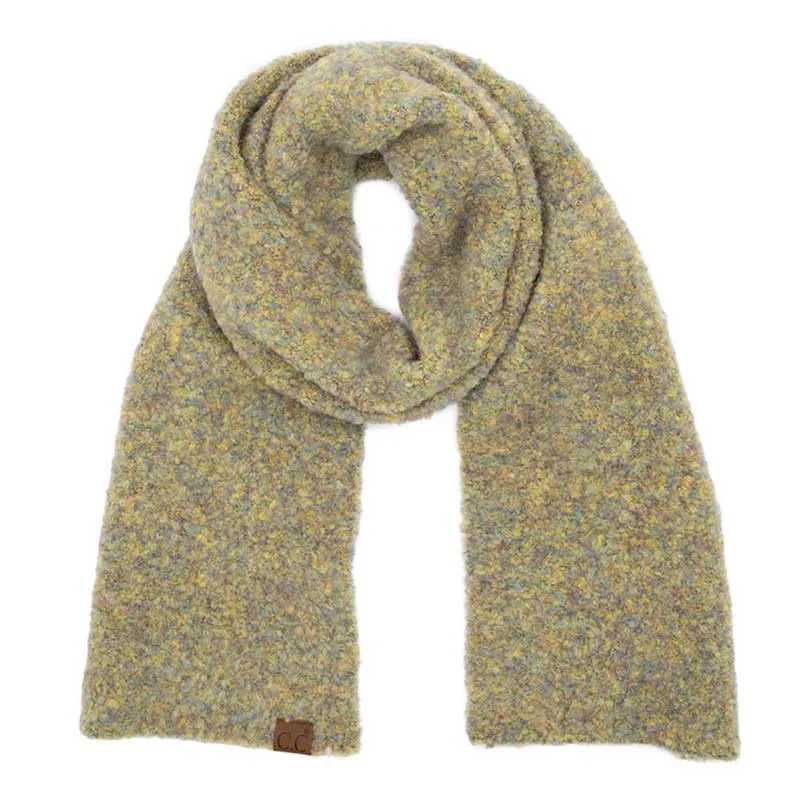 C.C Mixed Color Boucle Scarf