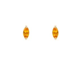 Citrine Marquise Studs (Ready to Ship)