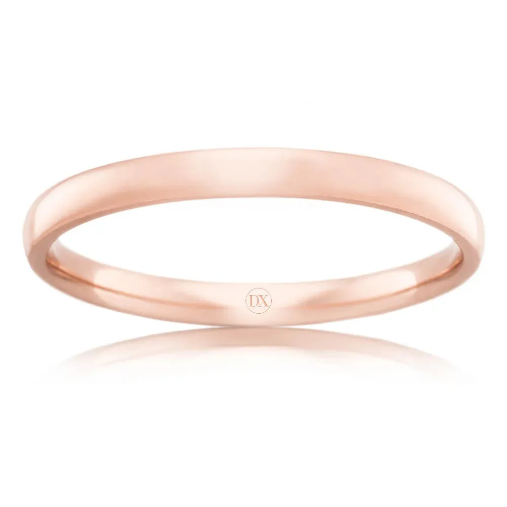 Classic Comfort 2mm - 18ct Rose Gold