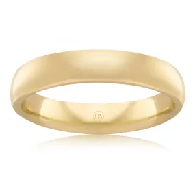 Classic Comfort 4mm - 9ct Yellow Gold