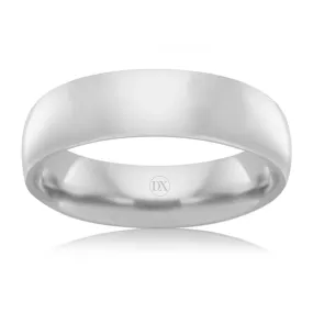 Classic Comfort 6mm - 9ct White Gold