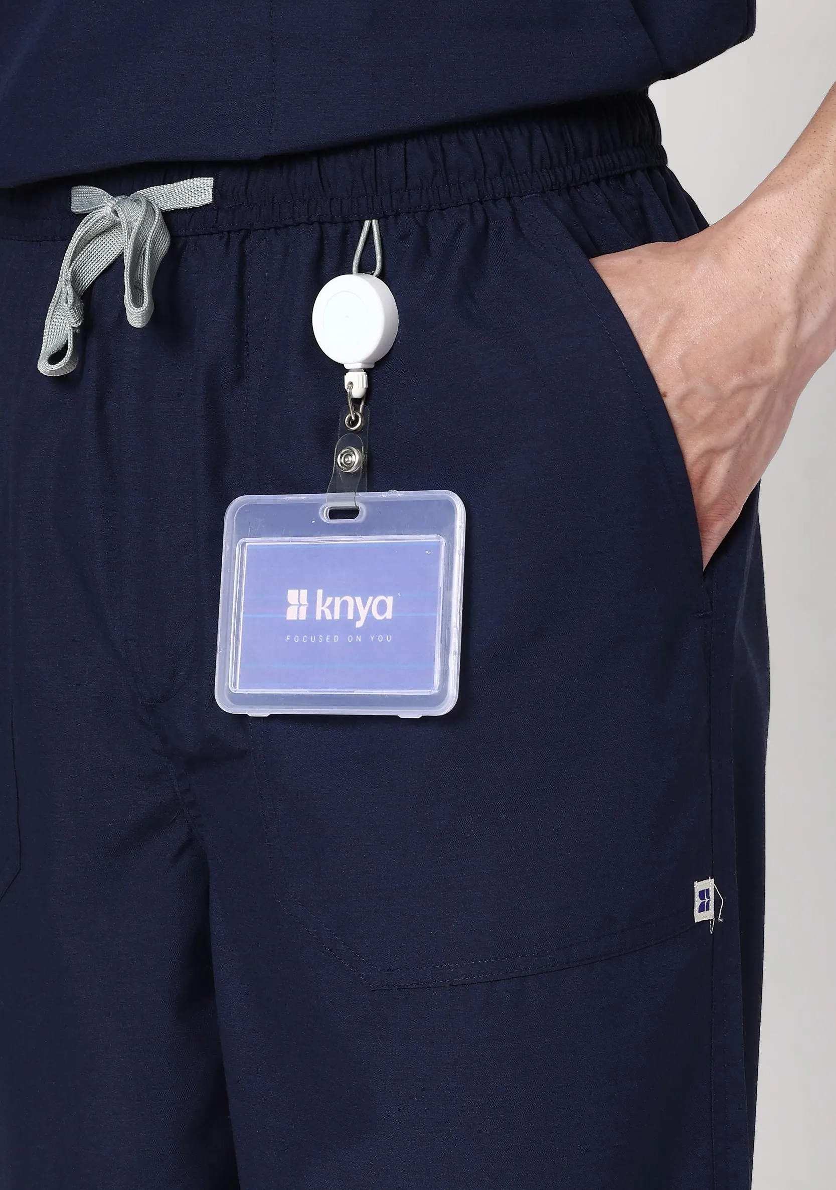 Classic Men's 5-Pocket (Navy) Scrub