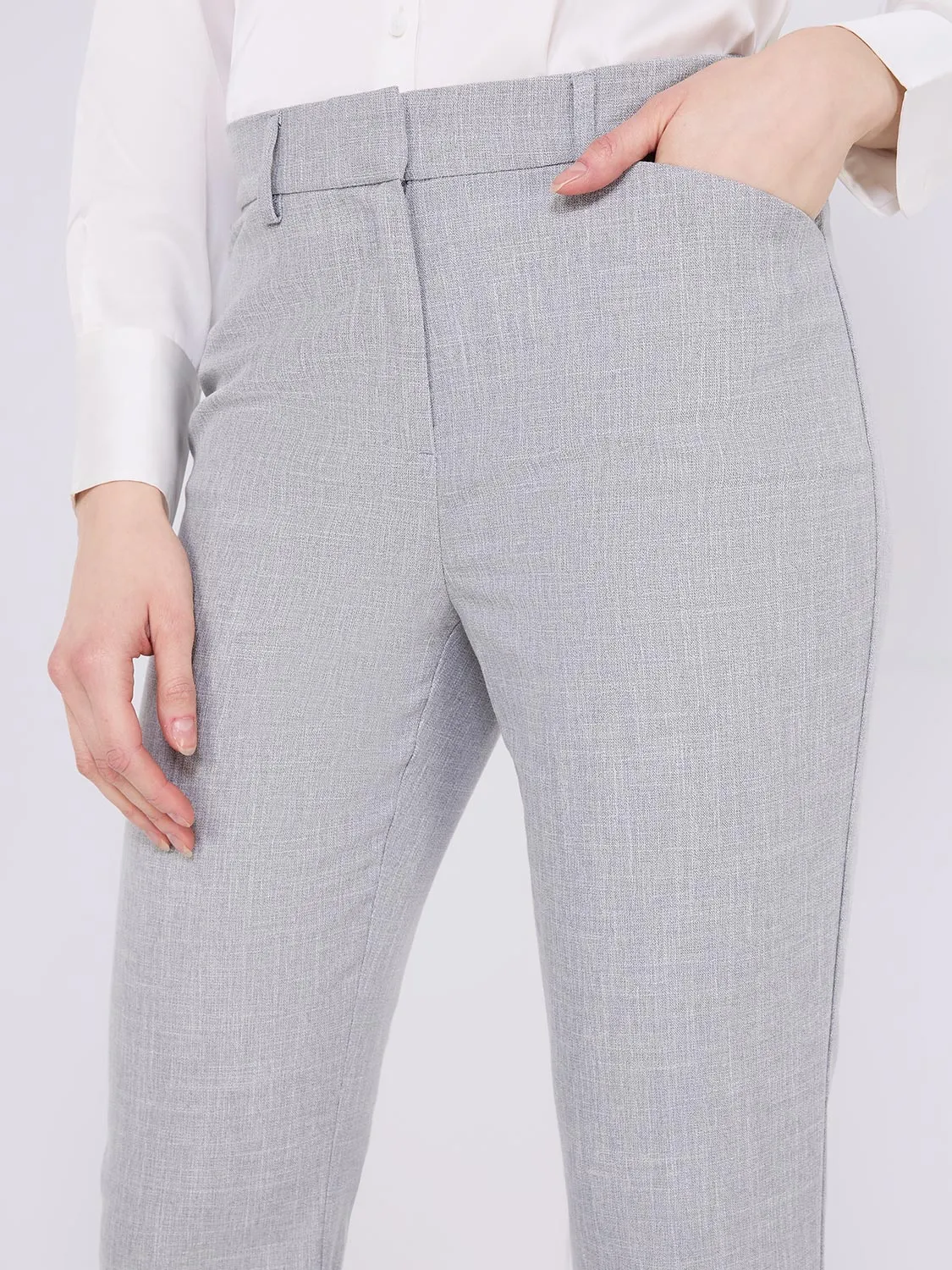 Classic Rise Straight-Leg Trousers