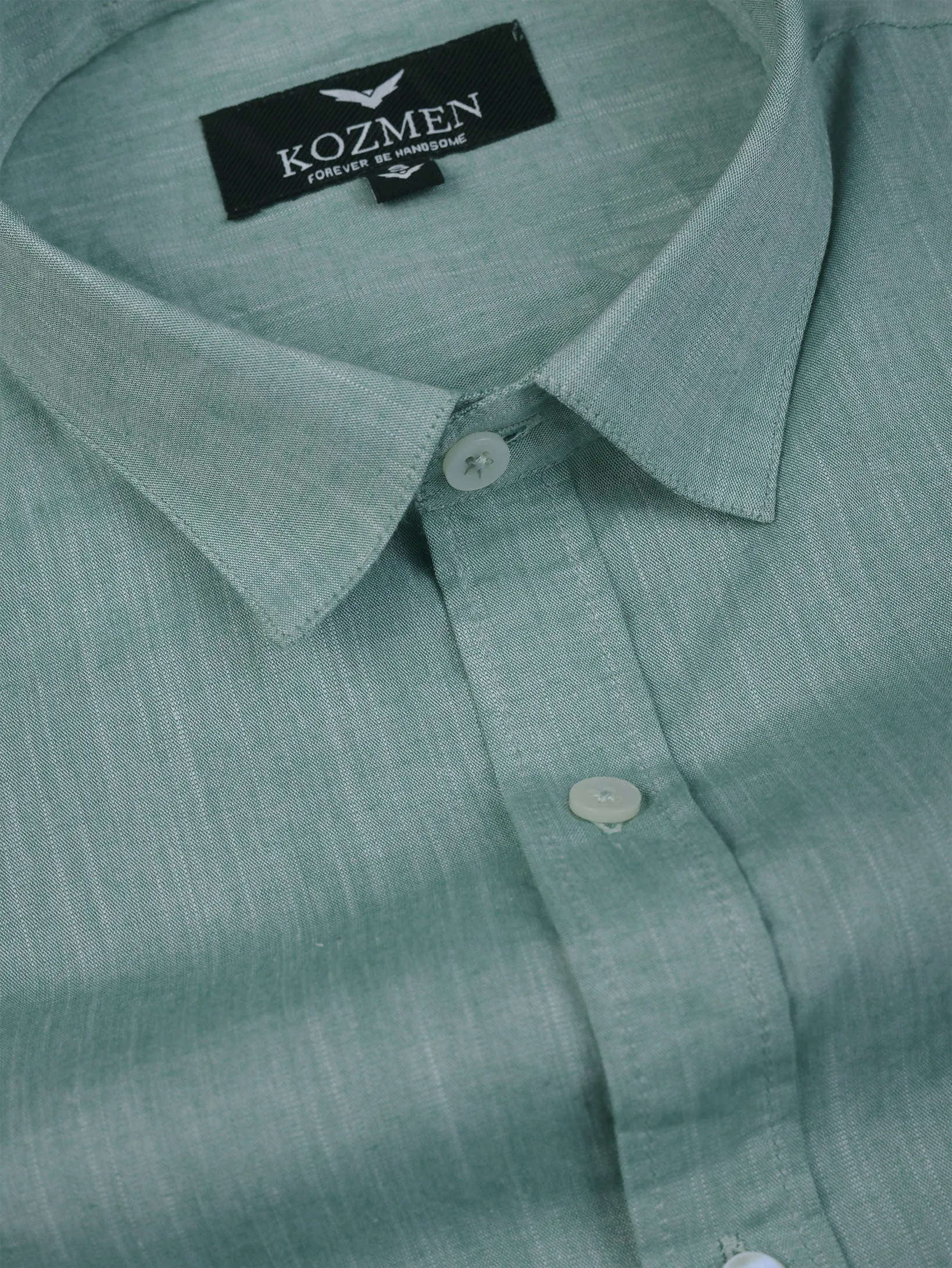 Cool Mint Green Cotton Shirt